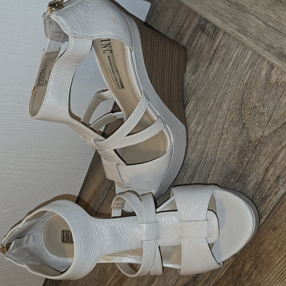 INC wedge heels